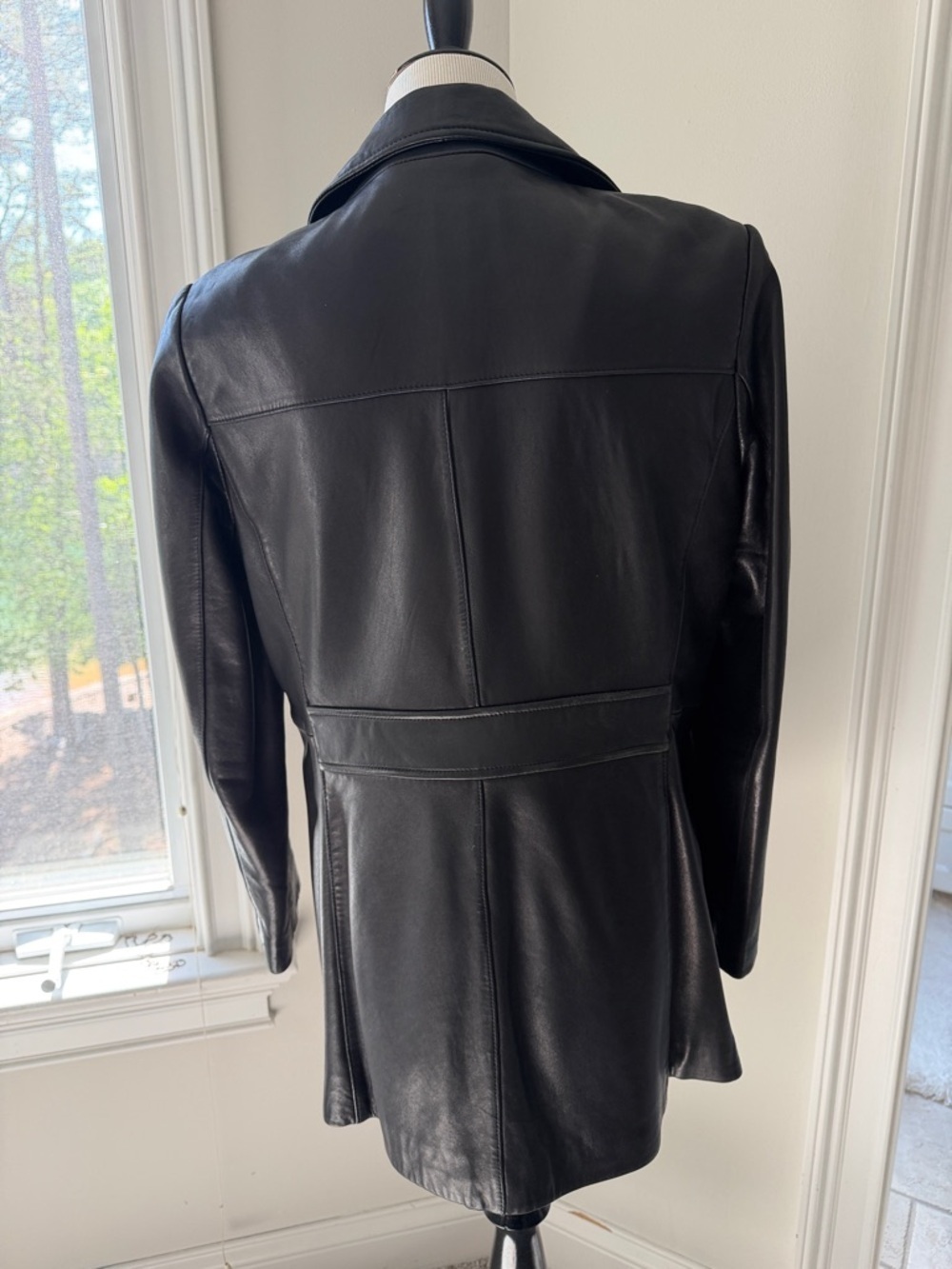 Vintage Marc New York Black Leather Blazer Jacket, Small, VGUC - Picture 6 of 10